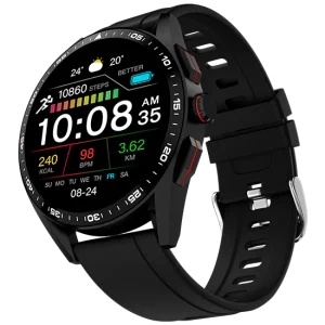 The Minimalist Two-Hand Black Leather Watch