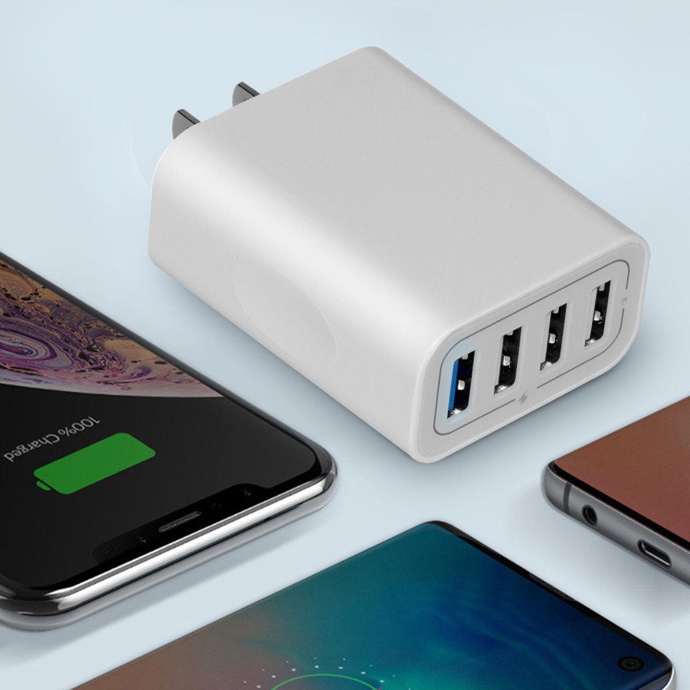 4 Port 40W QC3.0 Wall Charger USB Charger - Image 4