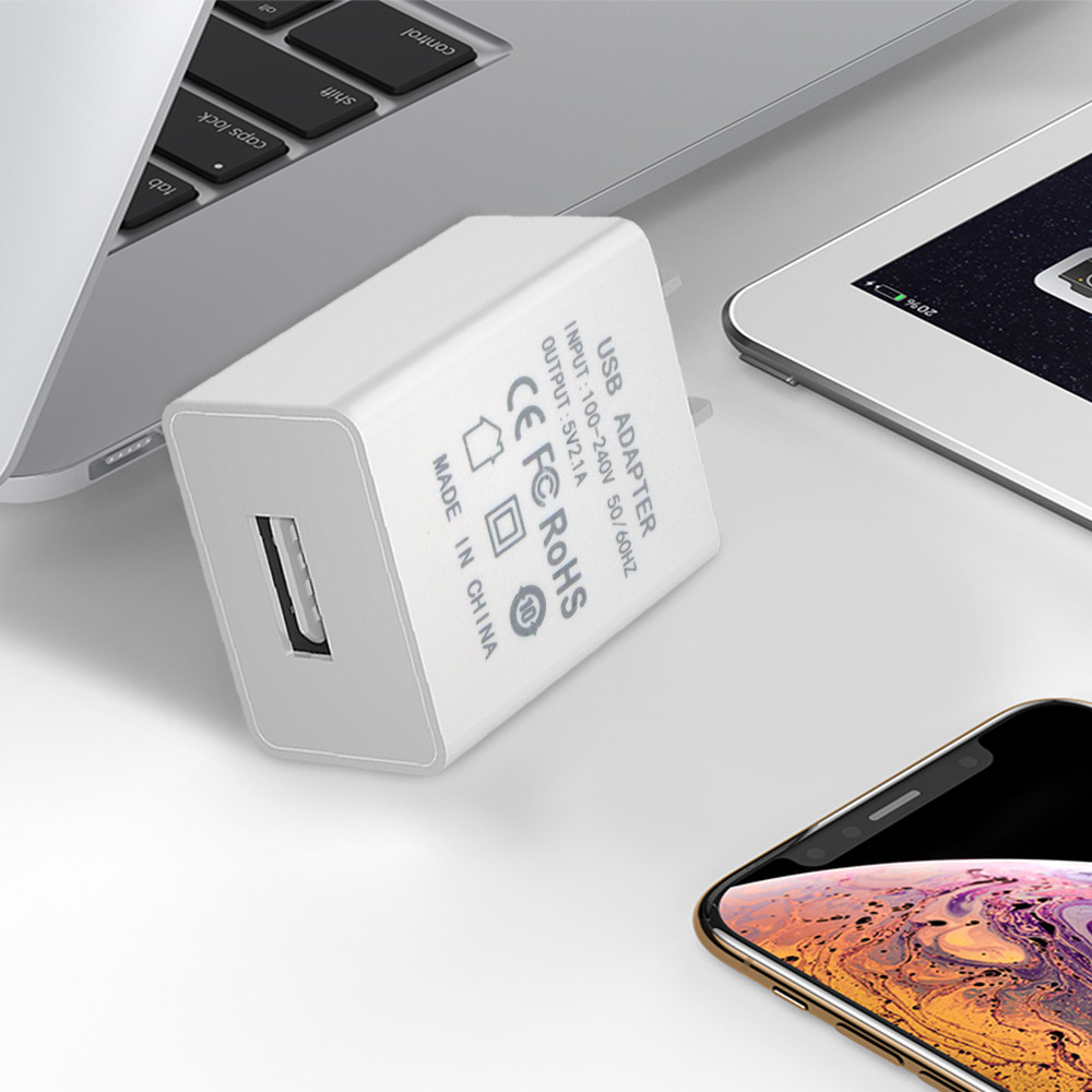 DC 5V 2.1A Mobile Phone USB Wall Charger - Image 2