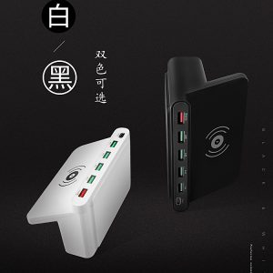 Desktop 5 Ports Type-c Fast Charging Wireless Charger