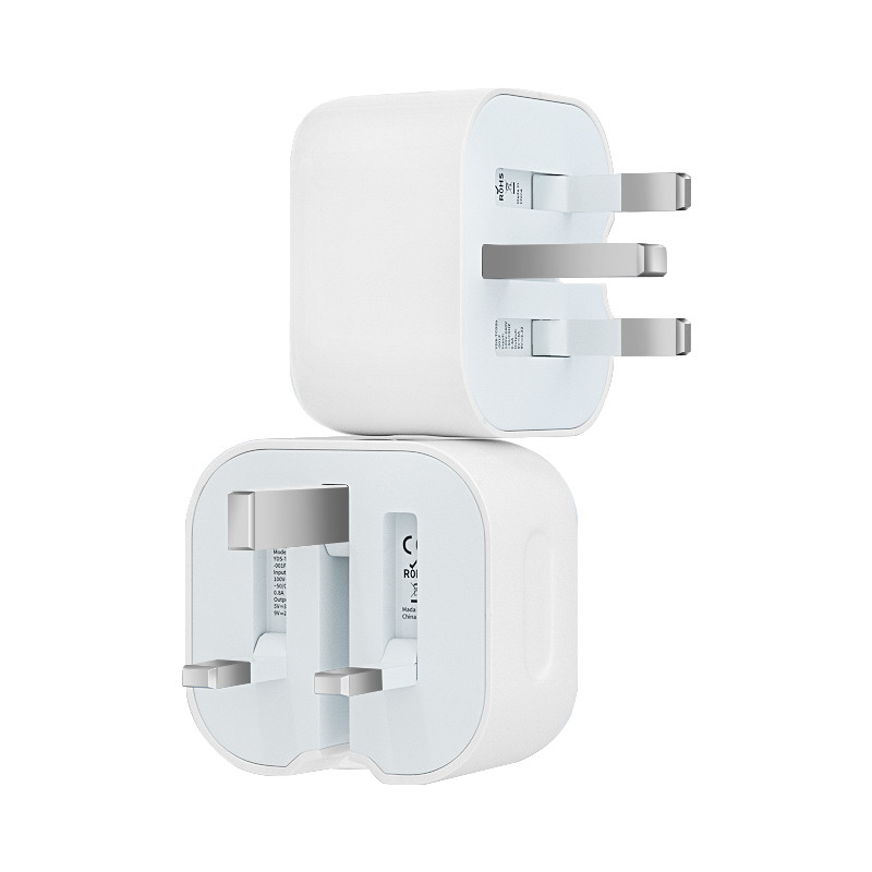 Folded UK Plug 20W USB-C Phone Wall Charger - Image 2