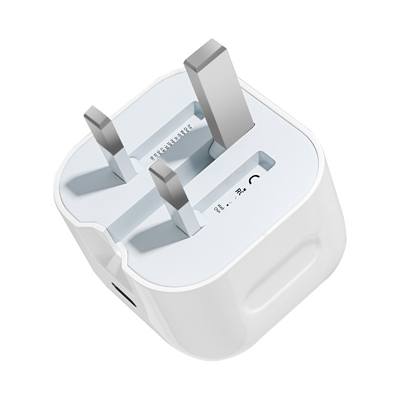 Folded UK Plug 20W USB-C Phone Wall Charger - Image 6