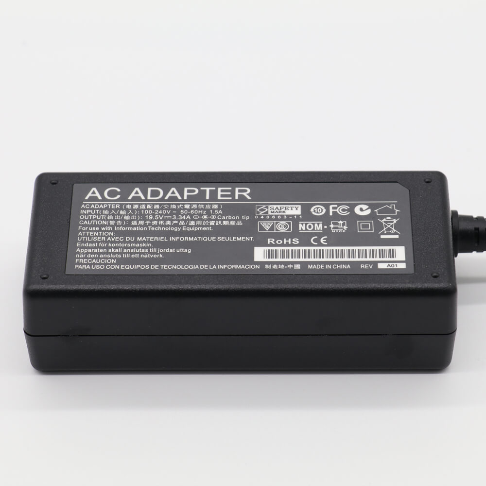 Replacement Charger for Dell Laptop 19.5v 3.34a 7.4x5.0