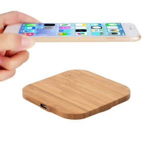 Wireless Phone Charging Station Wood Bamboo Wireless Charger